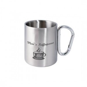 Edelstahltasse mit Karabiner