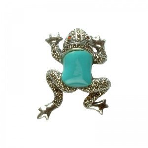 Edle Brosche der Frosch 