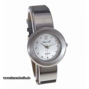 Edle Damenarmbanduhr - Lady Duett silber