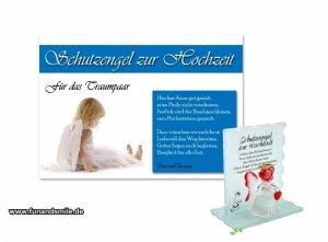 Edle Glasfigur (Engel oder Bär) mit Gesc