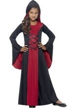 Edle Vampirin Halloween Kinderkostüm rot