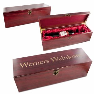 Edle Weingeschenkbox aus Echtholz