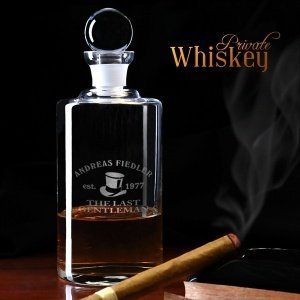 Edle Whiskeykaraffe mit Gravur (optional