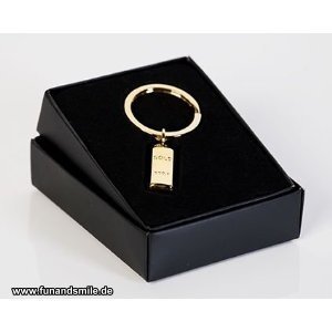 Edler Goldbarren Schlüsselanhänger von C