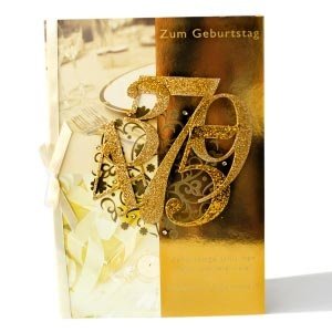 edle Karte zum Geburtstag A4