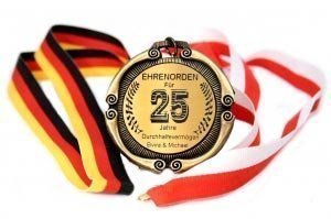 Ehrenmedaille *25 Jahre- Durchhaltevermö