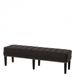 EICHHOLTZ Bench Tribeca dark grey satin