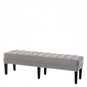 EICHHOLTZ Bench Tribeca silver satin