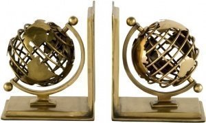 EICHHOLTZ Buchstützen Globe in Messing
