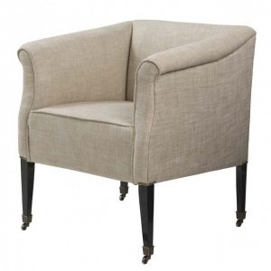 EICHHOLTZ Chair Alphonse Linen Off-White