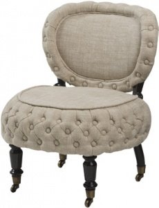 EICHHOLTZ Chair Au Manoir Linen Off-Whit