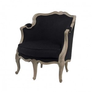 EICHHOLTZ Chair Elysée Cashmere - Black