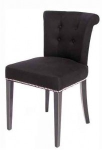 EICHHOLTZ Chair Key-Largo Black Cashmere