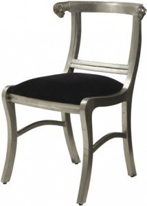 EICHHOLTZ Chair Ramhead antique silber