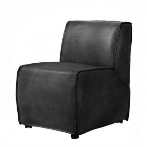 EICHHOLTZ Chair Savannah black leather