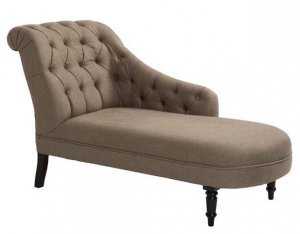 EICHHOLTZ Chaise Longue Left camel linen