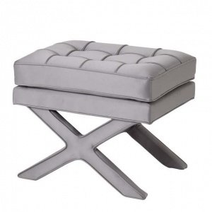 EICHHOLTZ Ottoman Cordoba silver grey sa