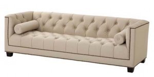 EICHHOLTZ Sofa Davidoff beige satin
