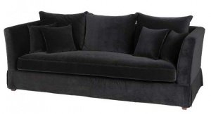 EICHHOLTZ Sofa Geoffrey black velvet