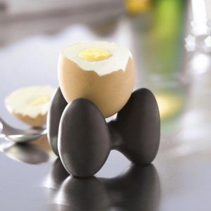 EIERPYRAMIDE Eierbecher-Set SCHWARZ