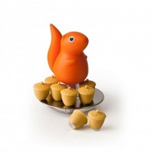 Eichhörnchen Schale mit Eichel Magneten 