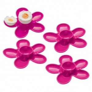 Eierbecher A-Pril 4er-Set solid pink