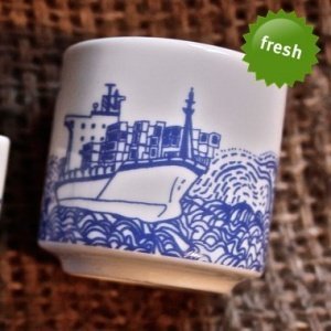 Eierbecher Containerschiff