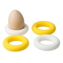 Eierbecher Loop Gelb/Weiß