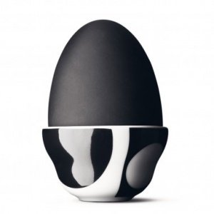 Eierbecher Panton schwarz 4er Set