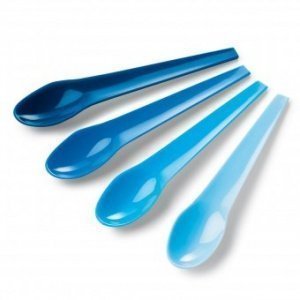 Eierlöffel Eiko 4-er Set hellblau/mittel