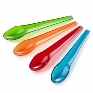 Eierlöffel Eiko 4-er Set transparent grü