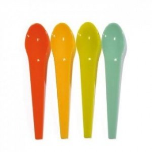 Eierlöffel Eiko 4-er Set türkis/orange/g