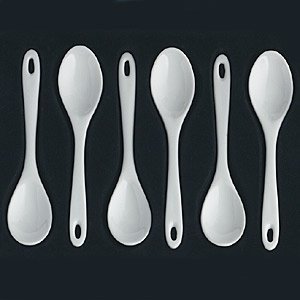 Eierlöffel ´Linea´ 6er Set aus Porzellan