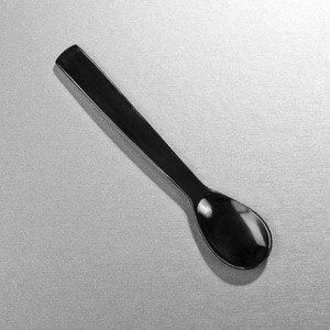 Eierlöffel aus schwarzem Büffel-Horn, 12