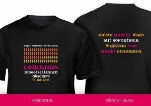 *Eine weniger* T-Shirt Junggesellinnenab