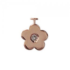 Einhänger -Blume mit Kristall-, Heide He