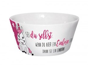 Einhorn Sei du Selbst Porzellanschale