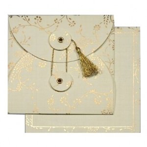 Einladungskarte Alisha, creme