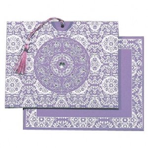 Einladungskarte Raja, lila