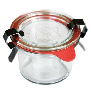 Einweckglas mit Ring für Gastgeschenke