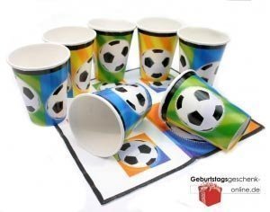 Einweg-Becher für die Fussballparty (8 S
