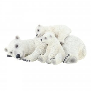 Eisbärin mit Jungen