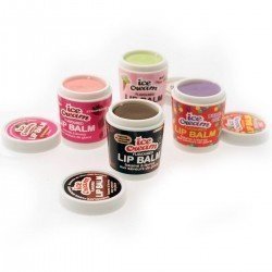 Eiscreme aromatisierter Lippenbalsam 4er