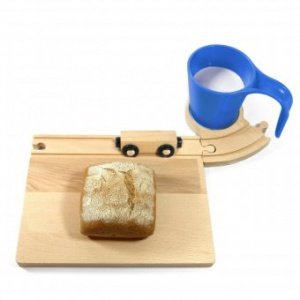 Eisenbahn Frühstücks-Set blau