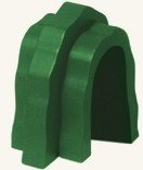 Eisenbahnzubehör aus Holz Grüner Tunnel 