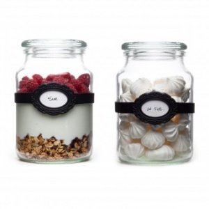 Elastische Etiketten La Bella 3 Stk schw