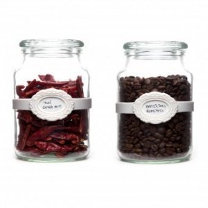 Elastische Etiketten La Bella  3 Stk wei