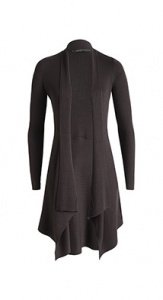 Elastischer Long-Cardigan