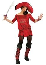 Elegant Pirate Lady Costume Rhinestones 