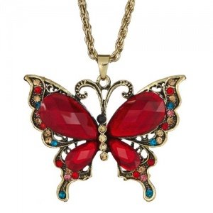 Elegante Schmetterling Vintage Kette / K